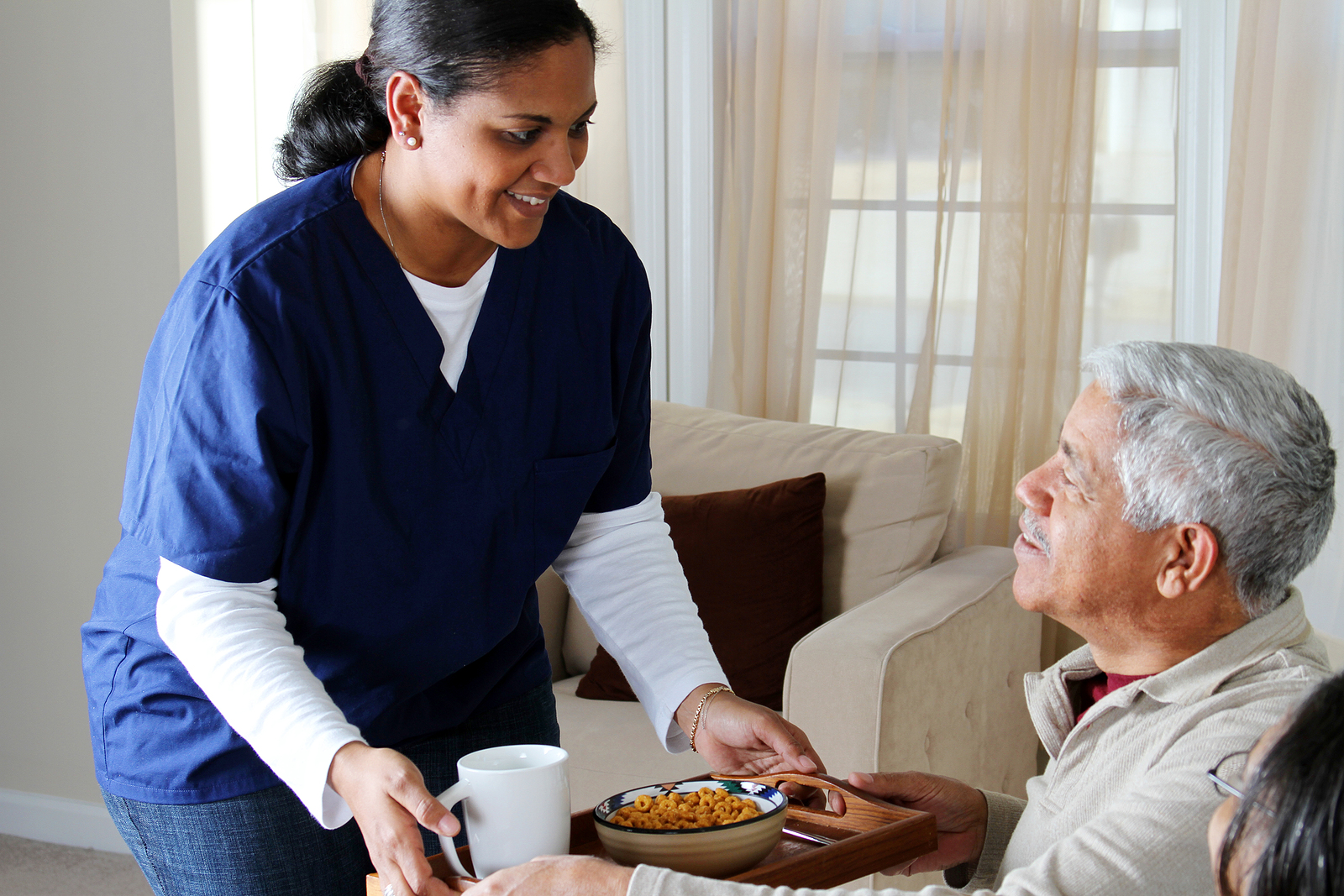 Alzheimer's care workers can plan, prep, and cook meals if needed.